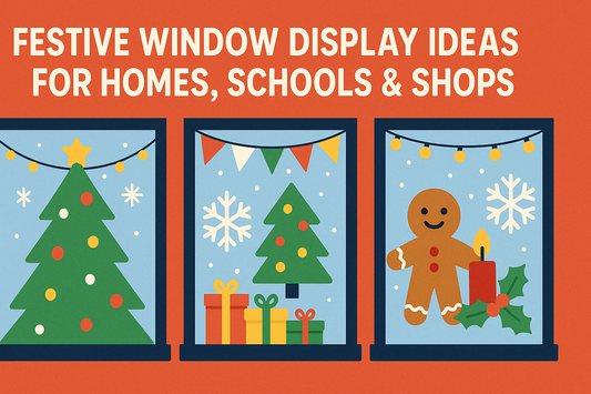 Festive Window Display Ideas for Homes, Schools & Shops ❄️ - You Love a Bargain