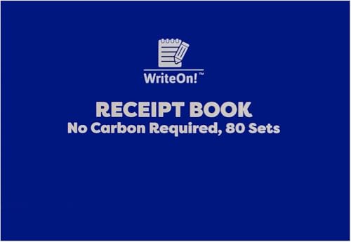 A6 Receipt Book NCR β 1-80 Numbered Pages | No Carbon Required | Compact Half Size 128x100mm | Perforated | Duplicate Copies | Small Business, Self-Employed, Freelancers