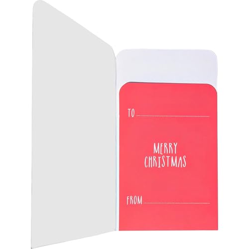 2-Pack – 8 Christmas Money Wallets with Red Envelopes – Foil Santa, Snowman, Reindeer & Penguin (2 Each)