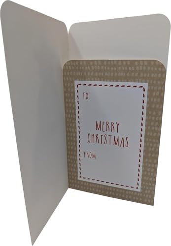 8-Pack Christmas Money Wallets with Envelopes β Kraft Tree Design β Holds Cash, Gift Cards & Vouchers β 16 x 9 cm