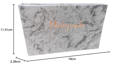 2 Pack Marble Design Photo Albums β Holds 36 Photos Each β 6" x 4" β Slip-In Pockets
