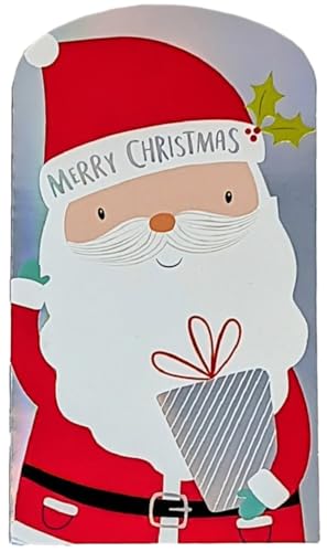 8 Christmas Money Wallets with Envelopes β Festive Gift Card Holders β Assorted Designs β 16 x 9cm β Christmas Cash Wallets with Matching White Envelopes β Ideal for Vouchers, Gift Cards & Notes