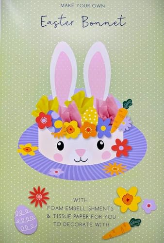 Girls Easter Bonnet Kit - Make Your Own - Hat Craft Embellishments