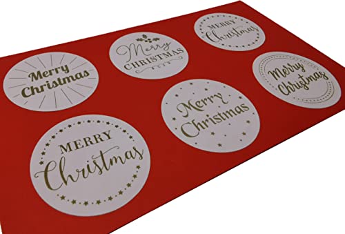 500 Gold Round Christmas Stickers – 4cm – Festive Self-Adhesive Gift Labels for Wrapping & Crafting - You Love a Bargain