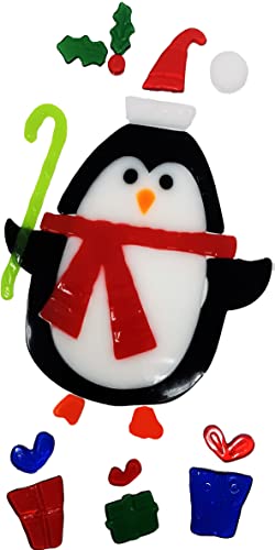 6 Sheet Christmas Gel Window Clings β Santa, Snowman, Penguin & Festive Icons β Reusable Decoration Stickers β 25 Γ 14 cm Sheets