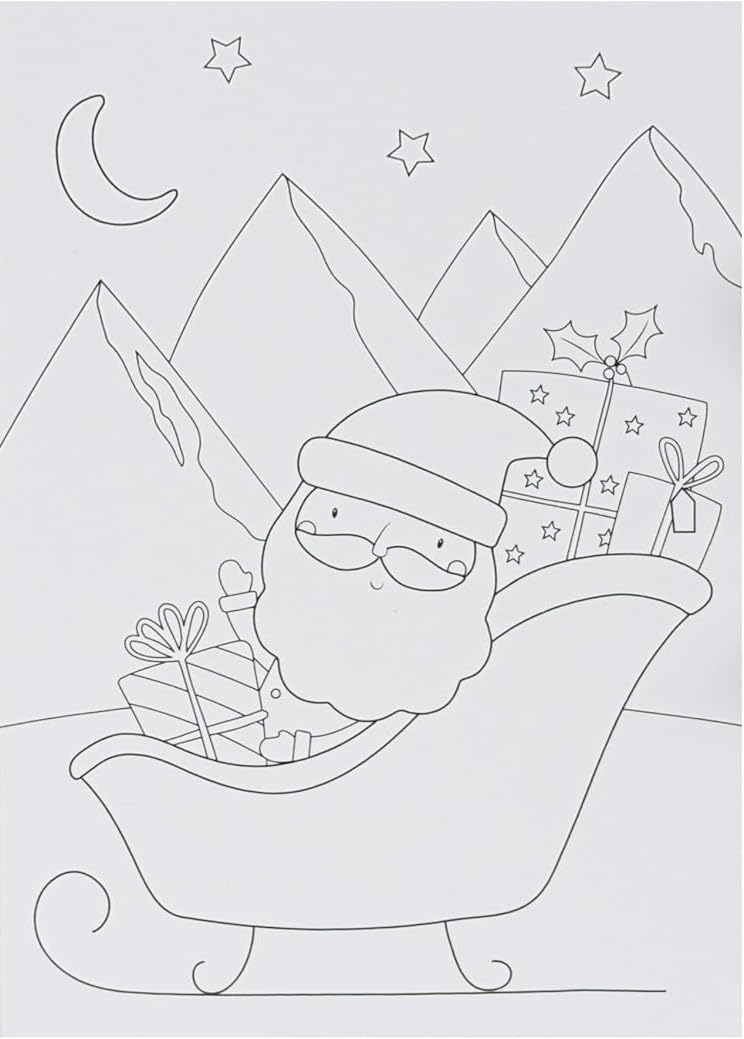 10 Colour Your Own Christmas Cards with Envelopes β Fun DIY Festive Greeting Card Set for All Ages β A6 Size