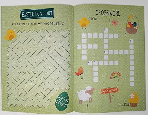 Easter Craft & Sticker Book - A4, 20 Pages - Make Your Own Easter Wreath - FSC Certified