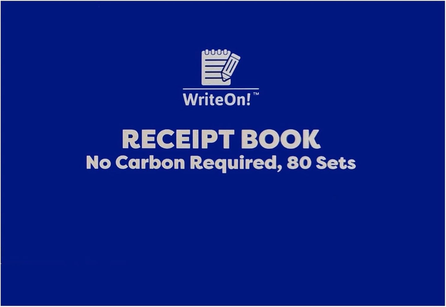 A6 NCR Receipt Book β 1-80 Numbered Pages β No Carbon Required β Half Size Duplicate Invoice Pad β 128 x 100mm β Ideal for Small Business, Trades & Self-Employed