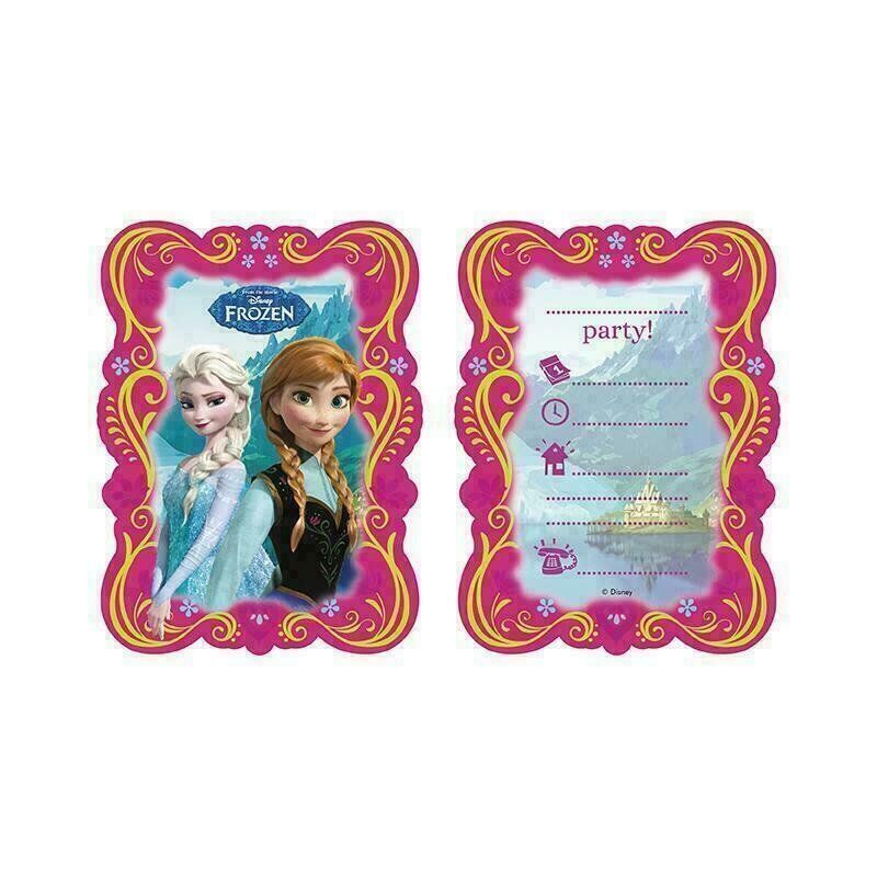 36 Disney Frozen Birthday Invites & Envelopes