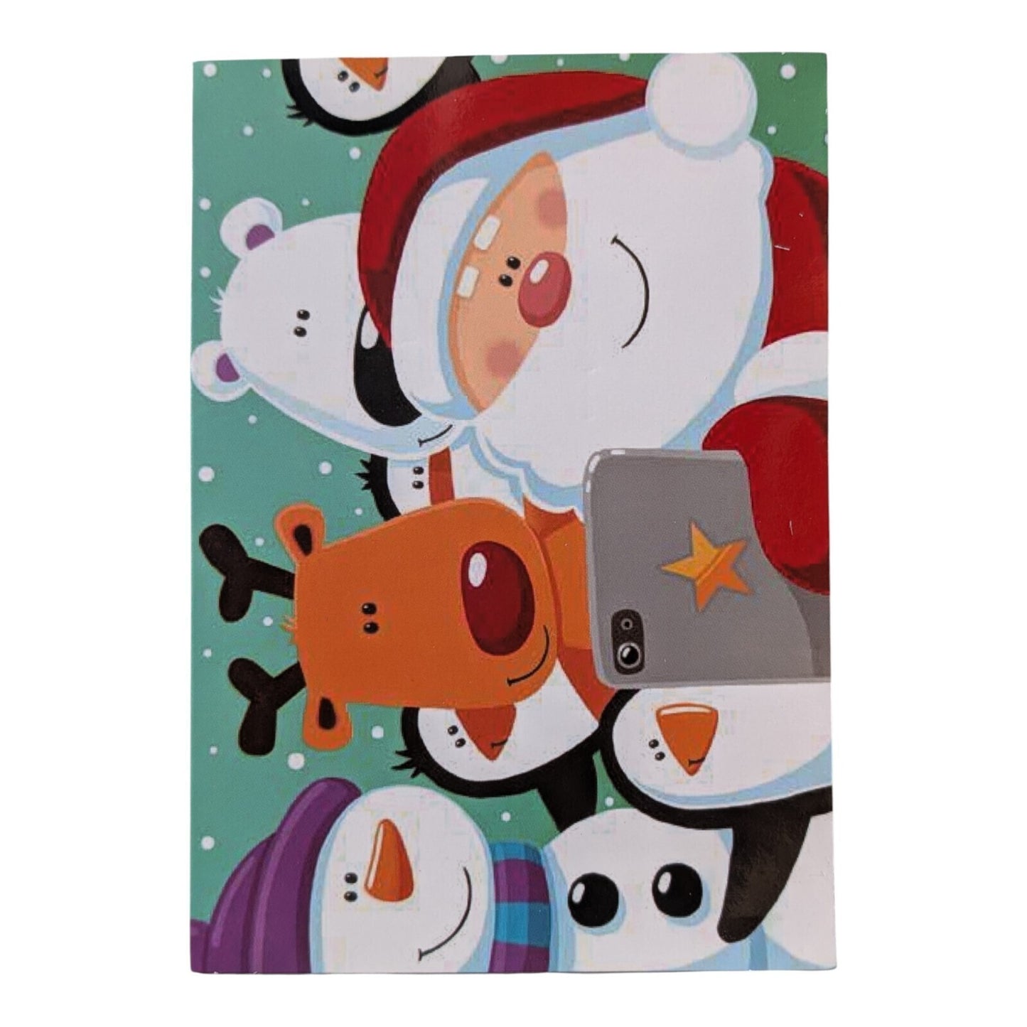 10 Santa Selfie Christmas Cards with Envelopes – Funny Xmas Greeting Pack 15.3x1