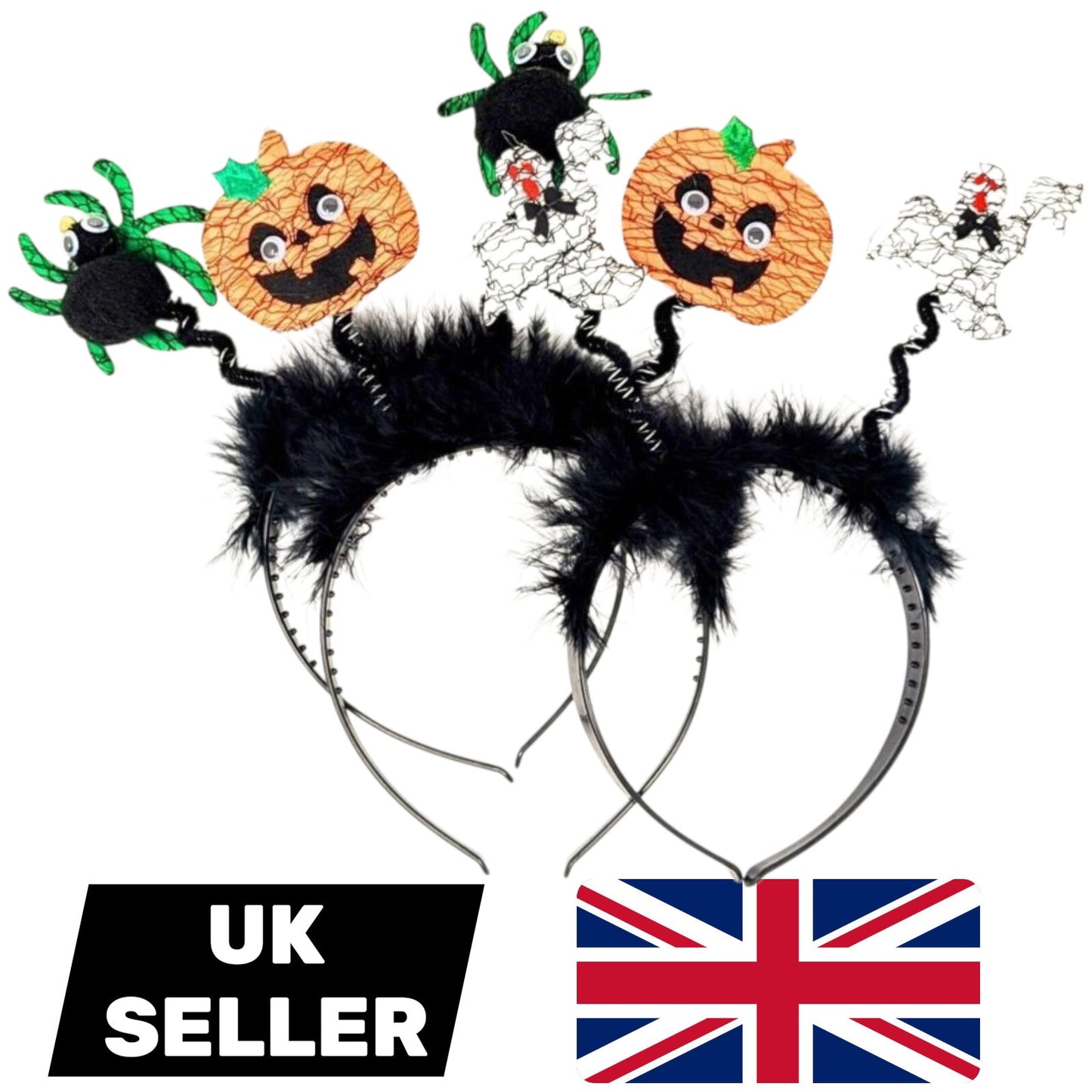 3x Halloween Bopper Headbands Party Accessorys