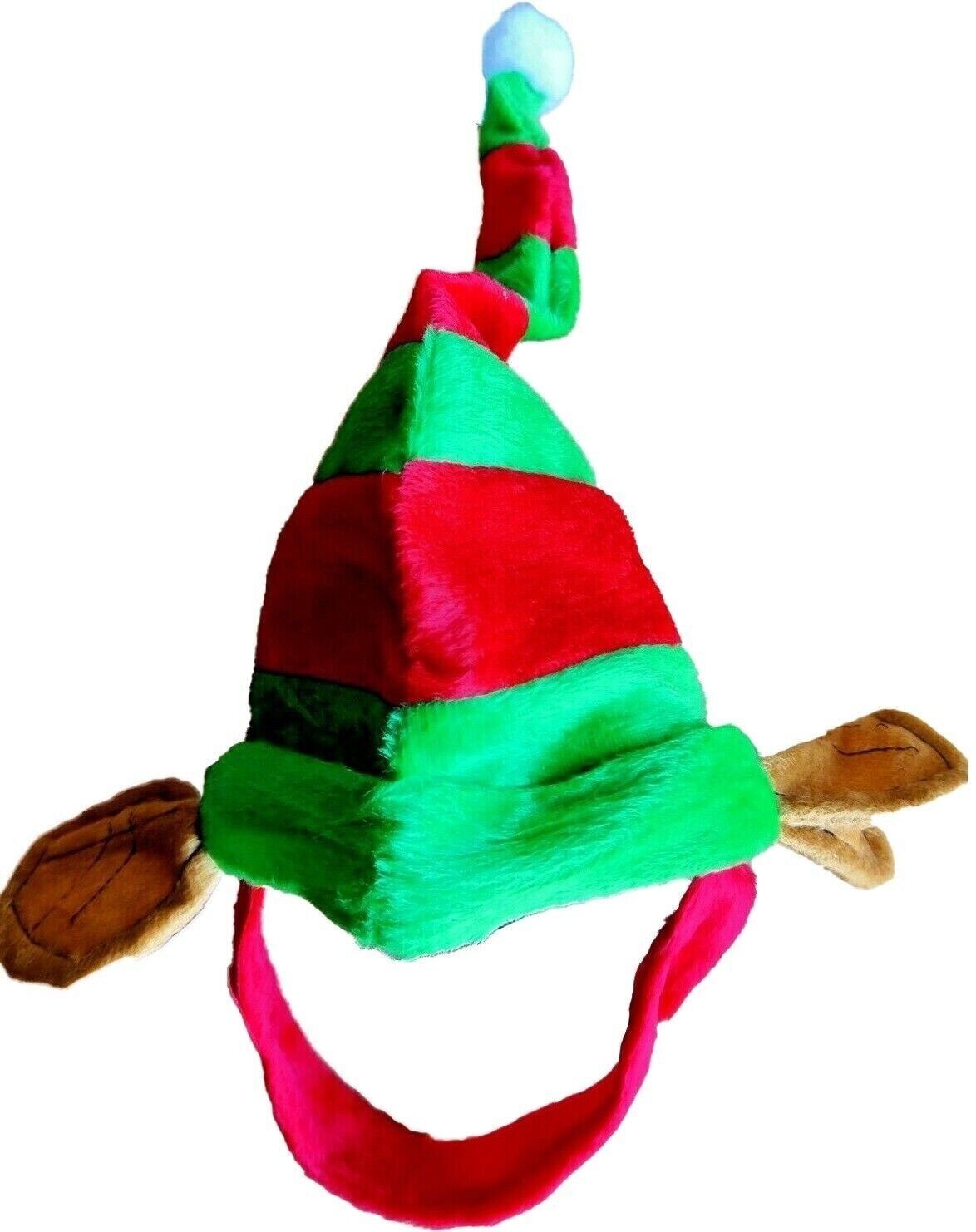 Christmas Pet Elf Hat for Dogs or Cats - UK STOCK