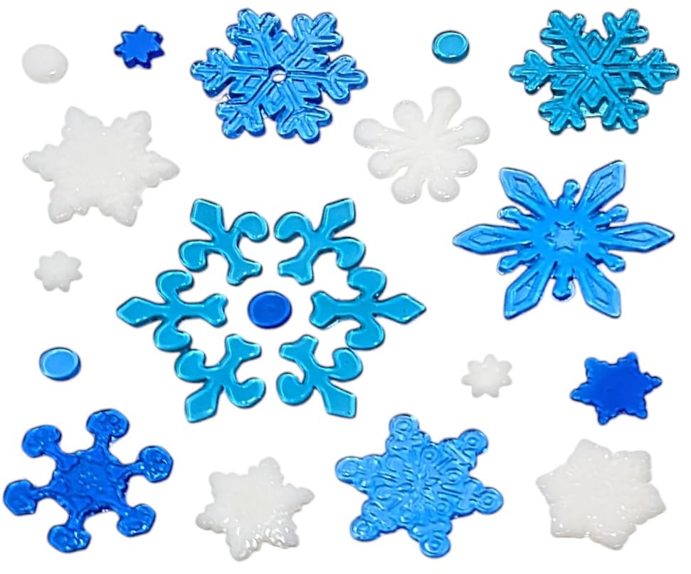 4 Sheet Christmas Gel Window Clings β Santa, Reindeer, Penguin & Polar Bear β Reusable Decoration Stickers β 20 Γ 20 cm Sheets