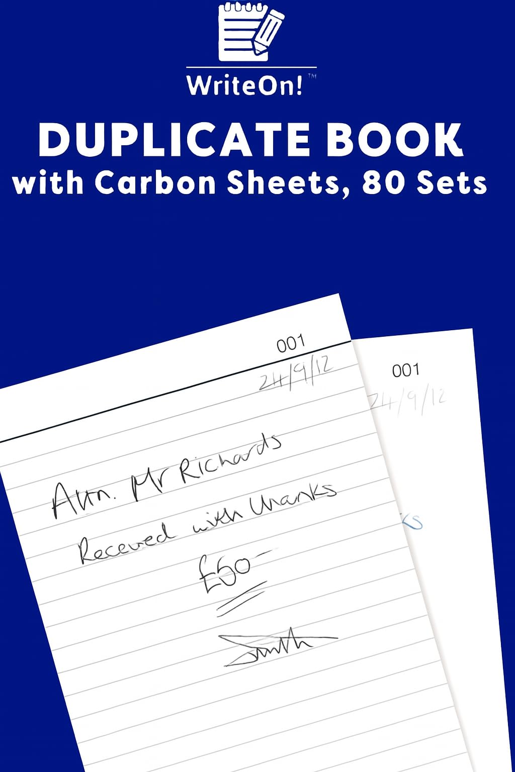 A5 Duplicate Book with Carbon Sheet β 1-80 Page Full-Size | Ideal for Invoices, Sales & Record Keeping