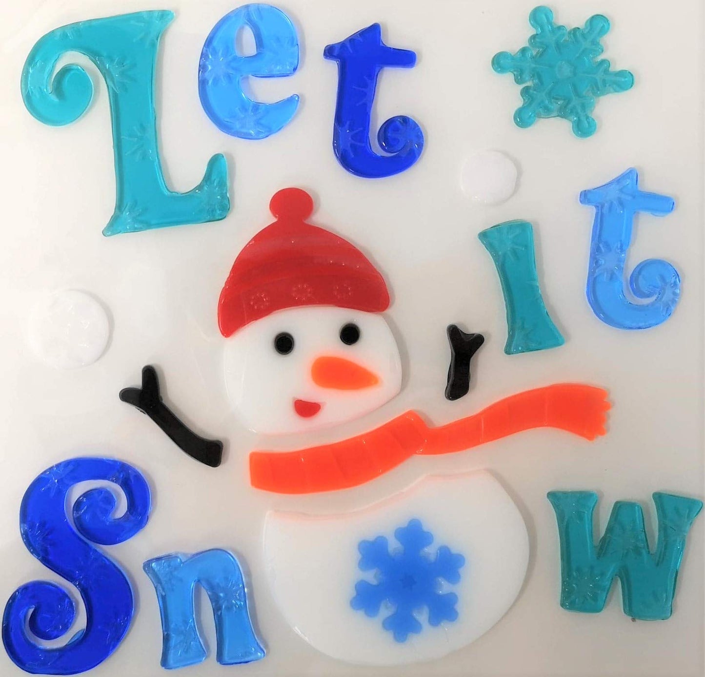 Christmas Window Stickers, 4 Sheets, Christmas Gel Clings (Design 3)