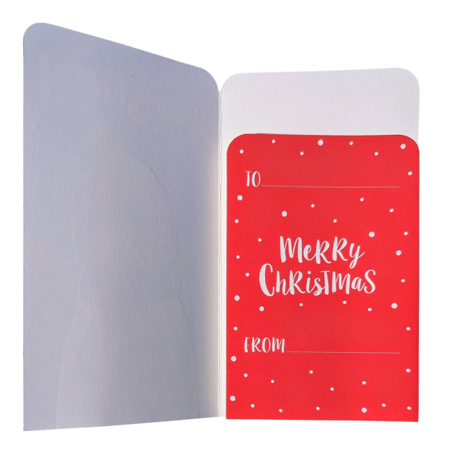 4-Pack Kids Christmas Money Wallets with Red Envelopes β Silver Foil Santa, Snowman, Penguin & Festive Slogan β 16 x 9 cm