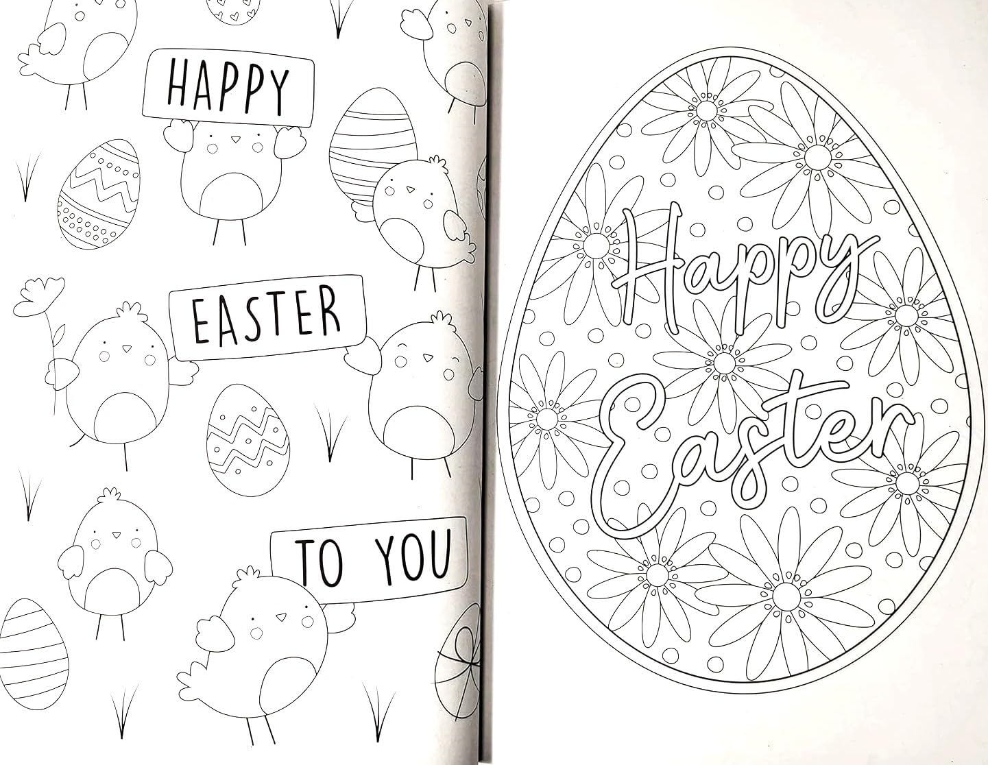 Easter Colouring Book for Kids & Adults β 48 Pages of Fun Easter Colouring | A4 Size, FSC Certified | Cute Bunnies, Eggs & Springtime Designs