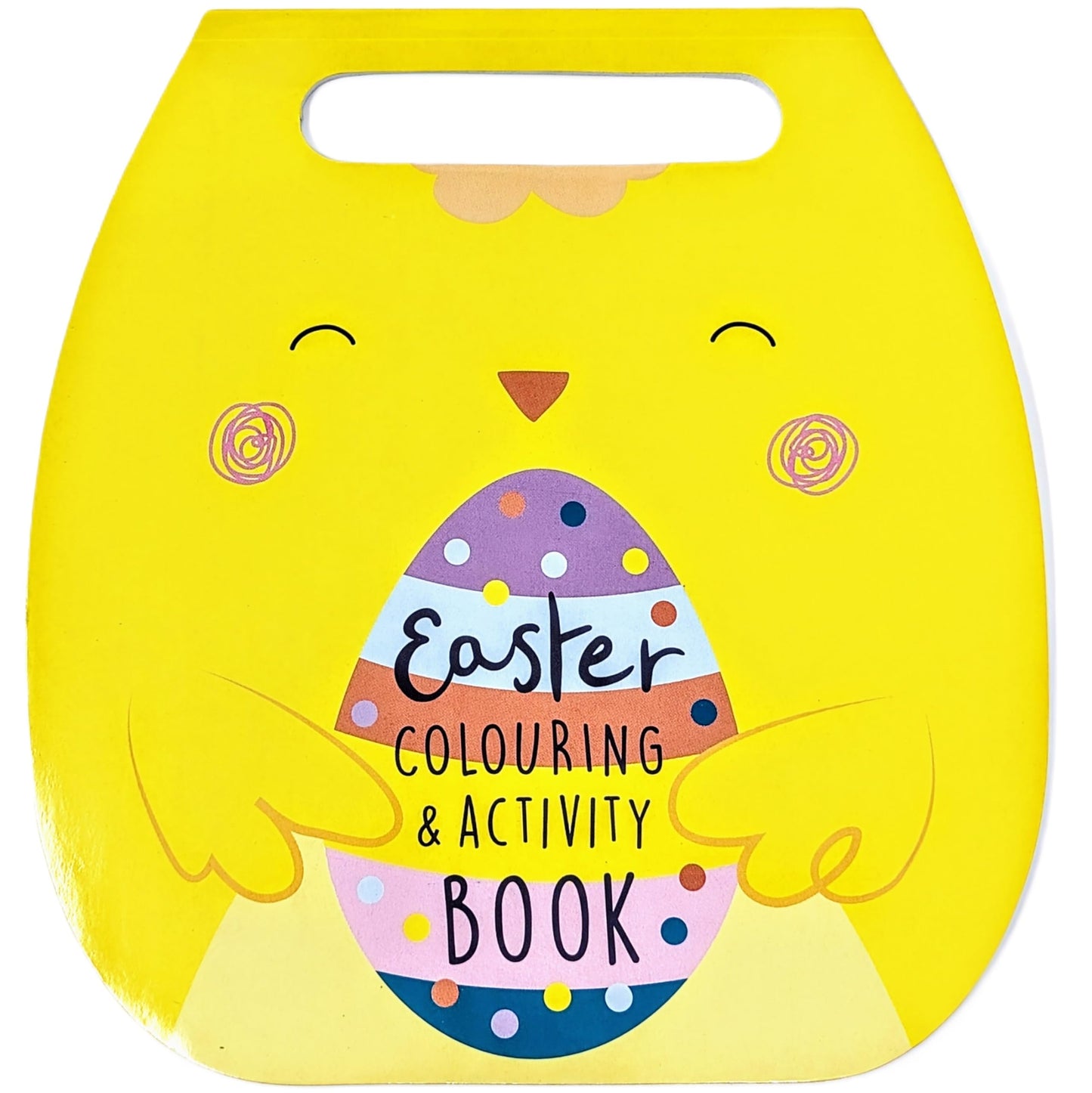 Easter Colouring Book for Kids β Fun Activity Book with Stickers & Puzzles β 15 Colouring Pages, 15 Activities, 54 Stickers β Carry Handle for Travel β Easter Gifts for Boys & Girls