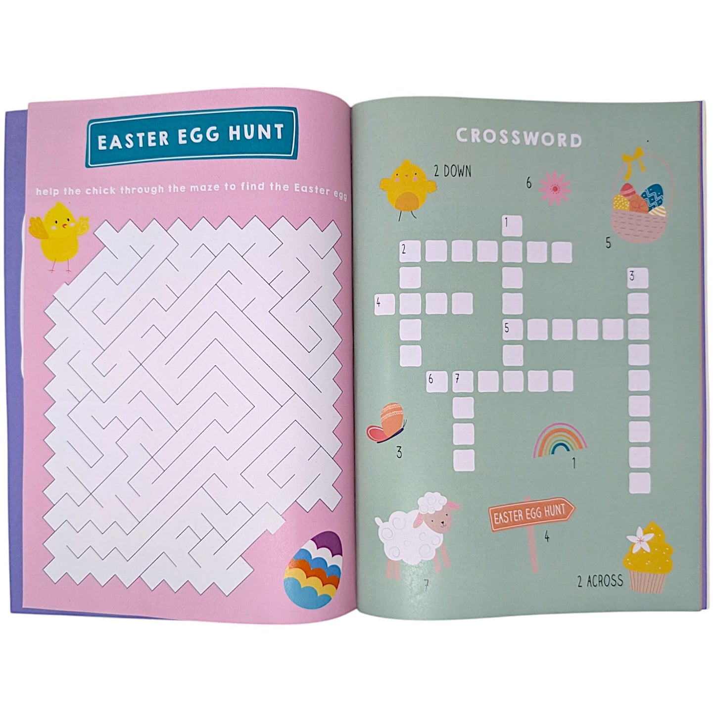 YLAB Easter Activity Book for Kids β A4 Fun & Educational Puzzle Book with Stickers | 20 Pages of Games, Crafts & Colouring | FSC Certified