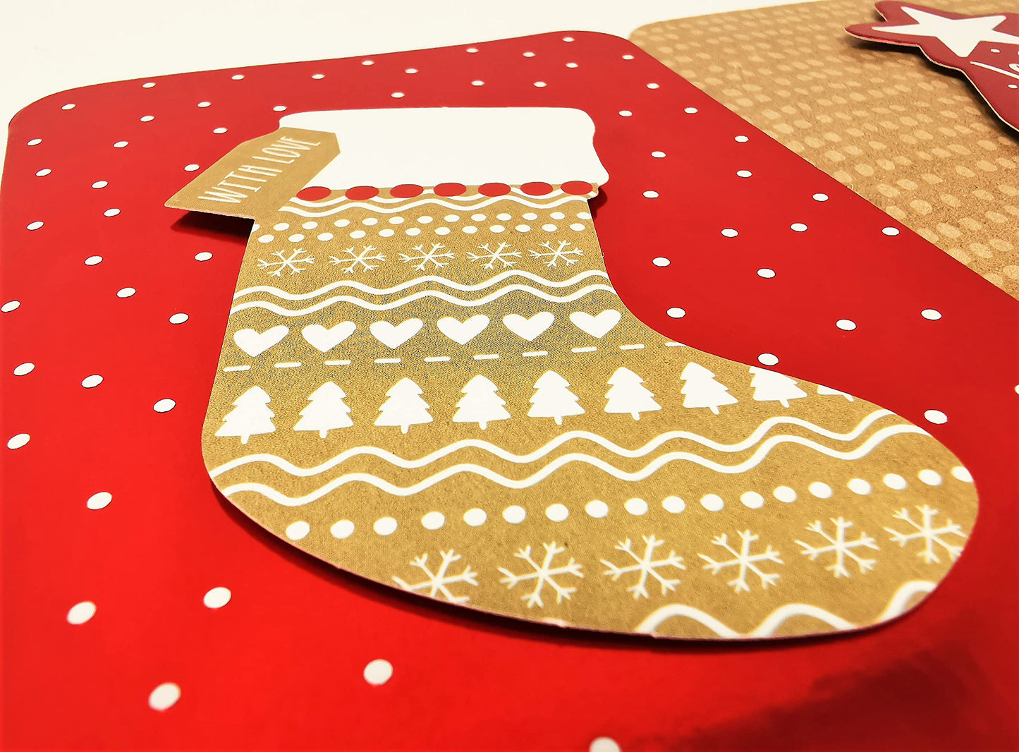 4X 3D Luxury Christmas Money Wallets & Envelopes β Red Foil & Kraft Designs β Festive Gift Card Holders with White Envelopes β Ideal for Cash, Vouchers & Gift Cards β 16 x 9 cm