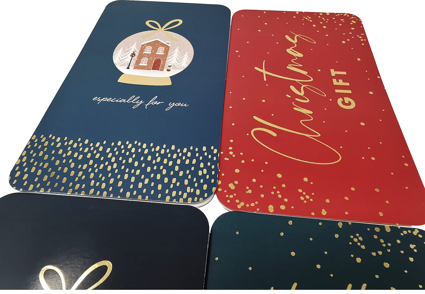 4 Glam Christmas Money Wallets with Red Envelopes β Festive Holders for Cash, Gift Cards & Vouchers (16 Γ 9 cm)