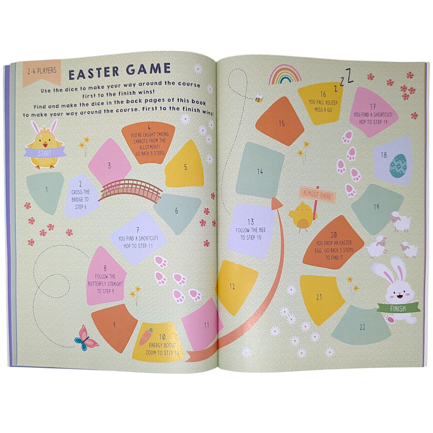 YLAB Easter Activity Book for Kids β A4 Fun & Educational Puzzle Book with Stickers | 20 Pages of Games, Crafts & Colouring | FSC Certified