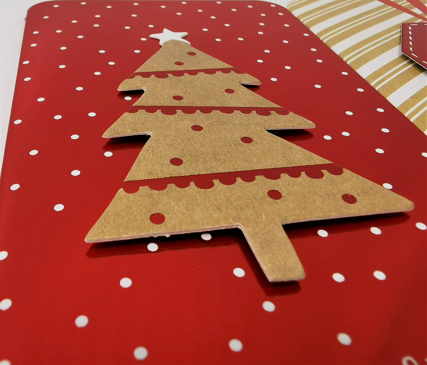 4-Pack 3D Christmas Money Wallets with Red Envelopes β Kraft & Red Foil Designs β Holds Cash, Gift Cards & Vouchers β 16 x 9 cm