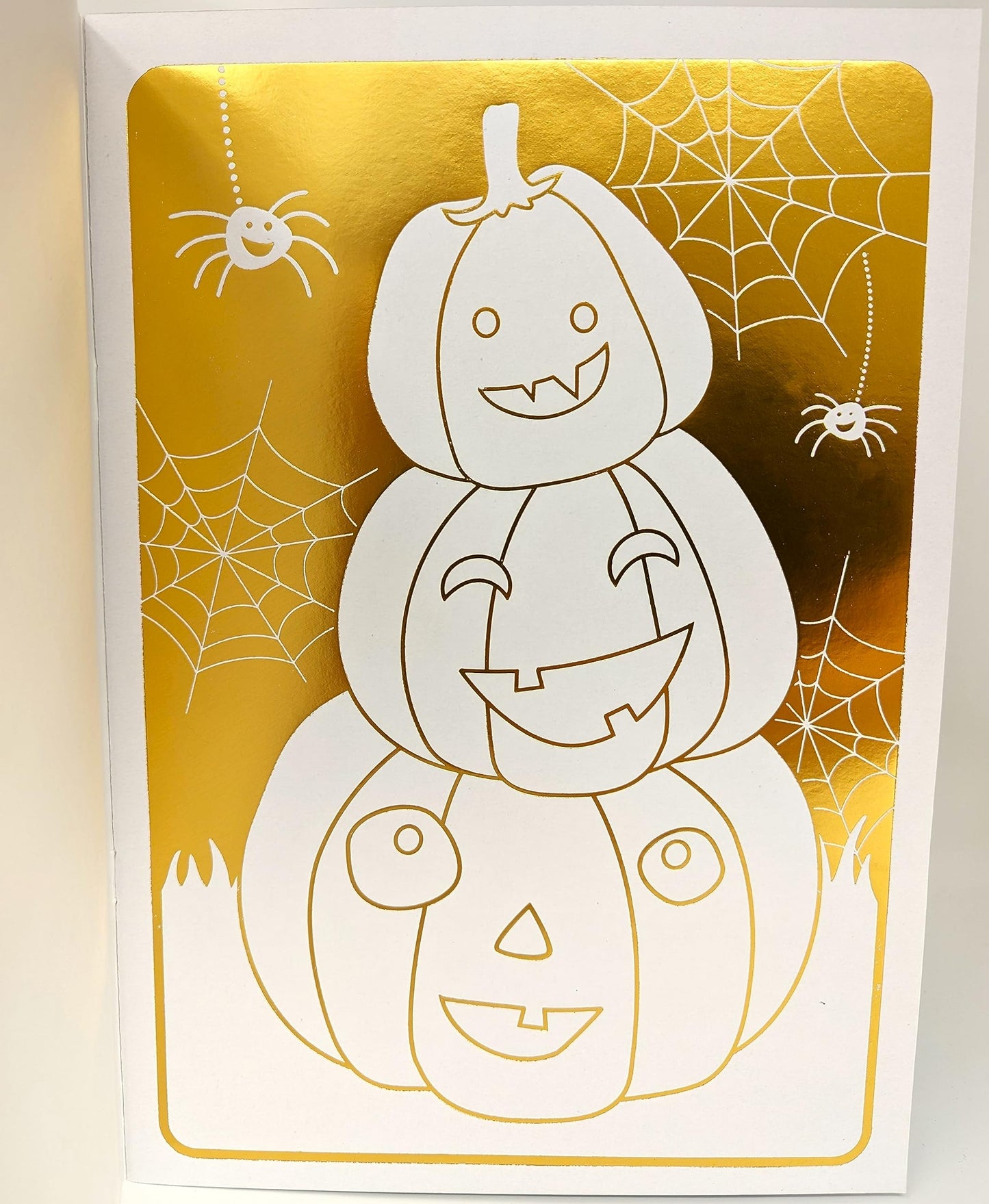 π Halloween Colouring Book β 24 Pages with 4 Metallic Foil Designs β Pumpkins, Witches, Ghosts & Bats