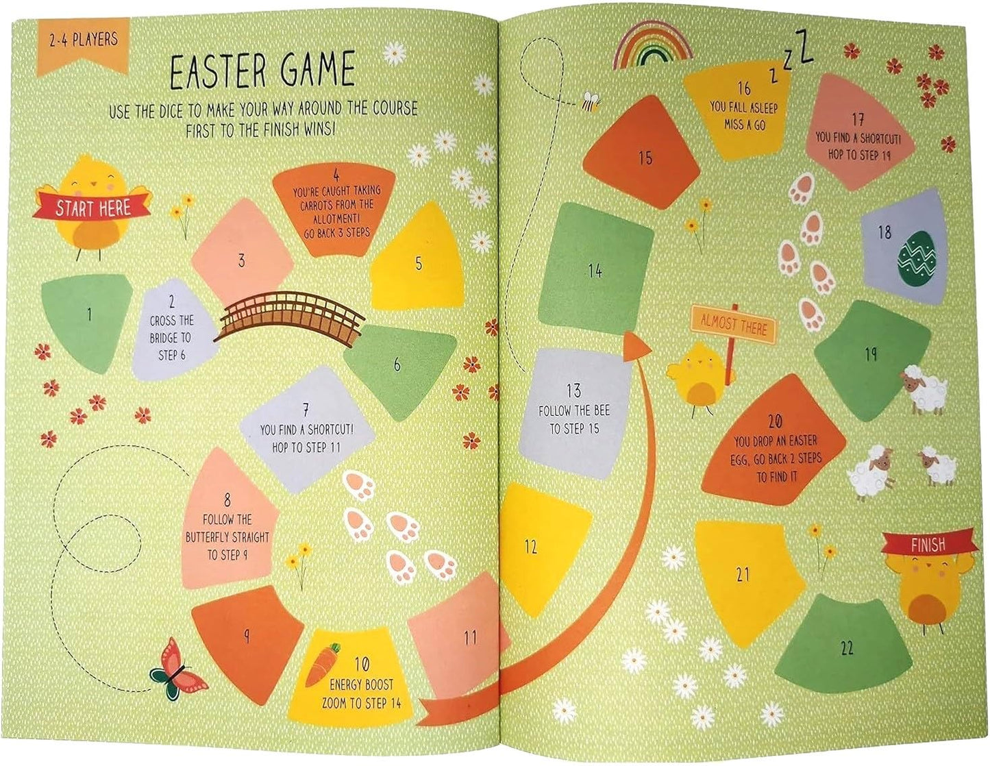 (2 Pack) Easter Activity Book for Kids β A4 Fun & Educational Puzzle Book with Stickers | 20 Pages of Games, Crafts & Colouring | FSC Certified