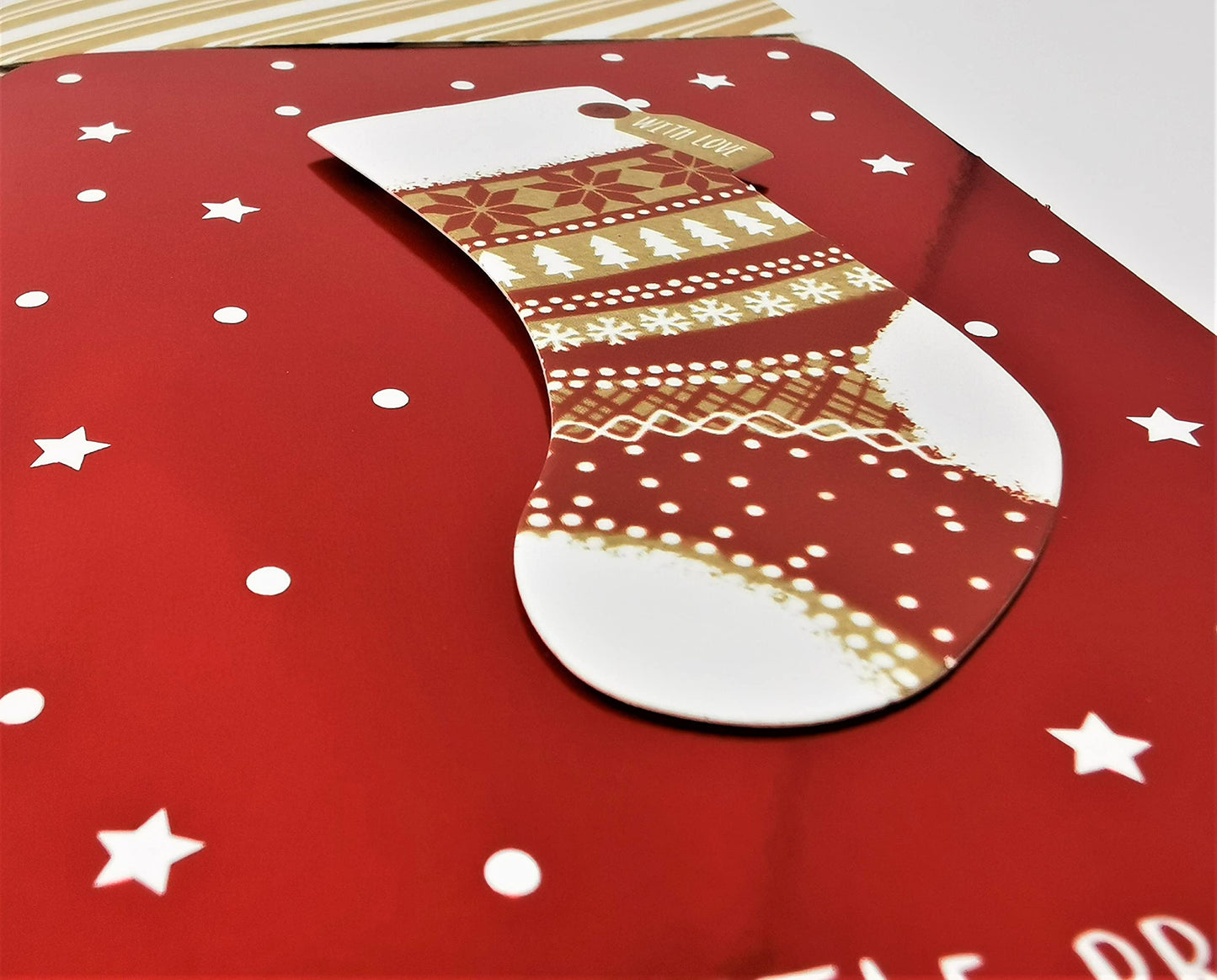 4-Pack 3D Christmas Money Wallets with Red Envelopes β Kraft & Red Foil Designs β Holds Cash, Gift Cards & Vouchers β 16 x 9 cm