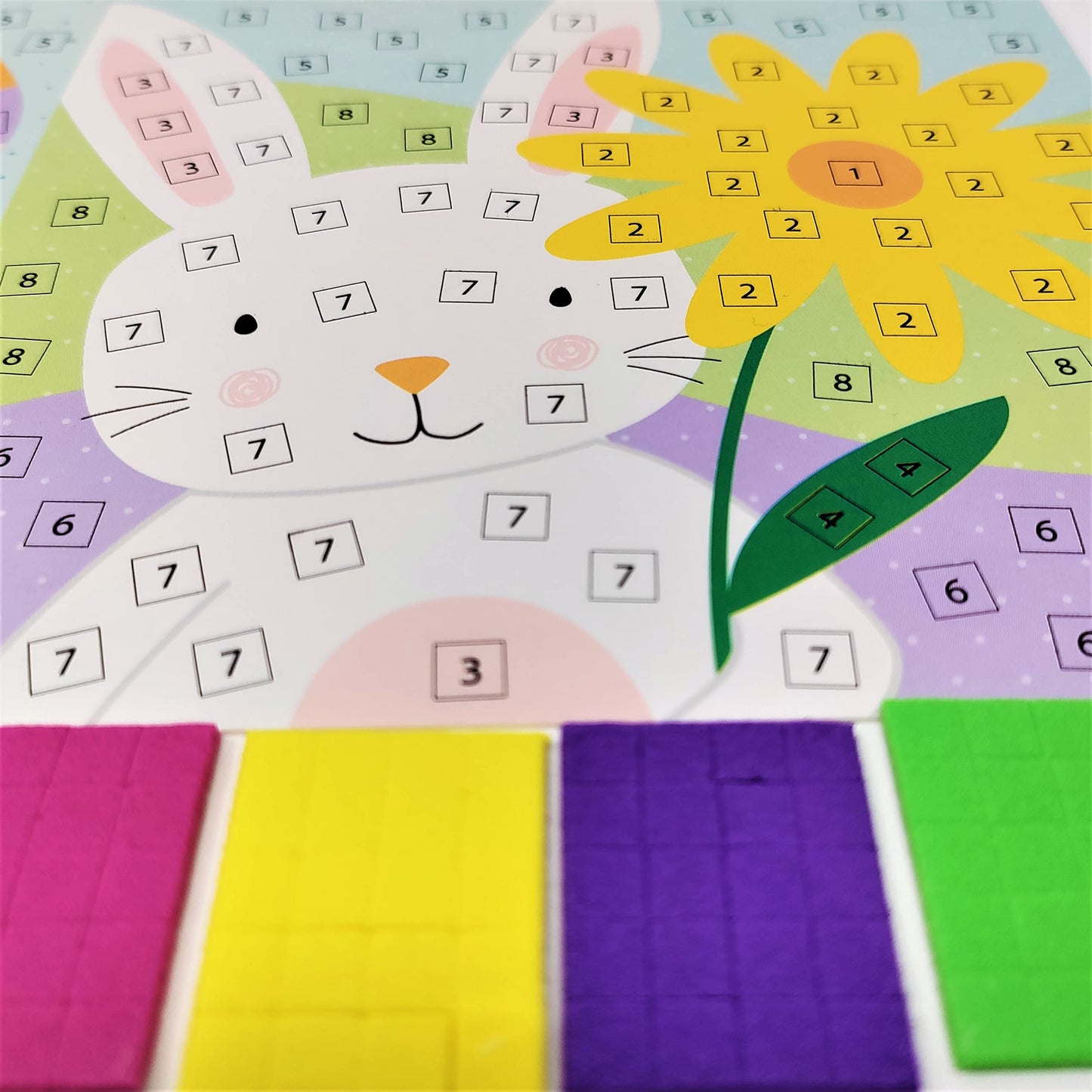 YLAB Easter Mosaic Art Kit β Pack of 2 β Easter Bunny & Chick Craft Set for Kids β DIY Sticker Activity with Foam Dots β Fun & Easy Easter Holiday Craft β Mess-Free, No Glue Needed