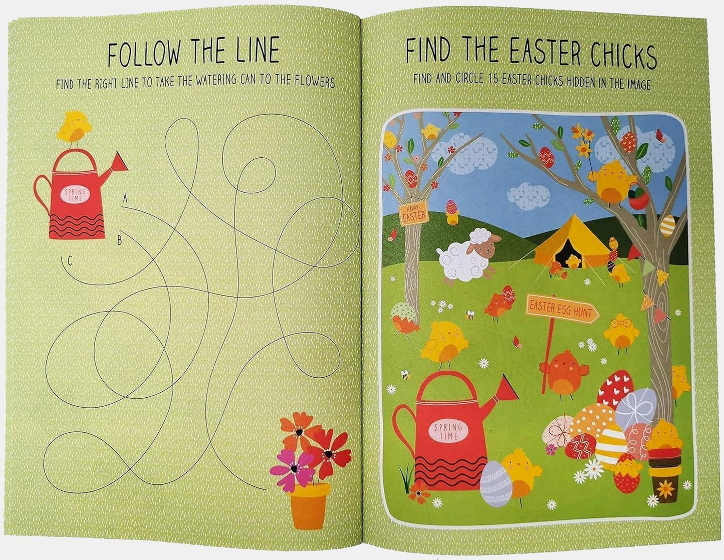 (2 Pack) Easter Activity Book for Kids β A4 Fun & Educational Puzzle Book with Stickers | 20 Pages of Games, Crafts & Colouring | FSC Certified