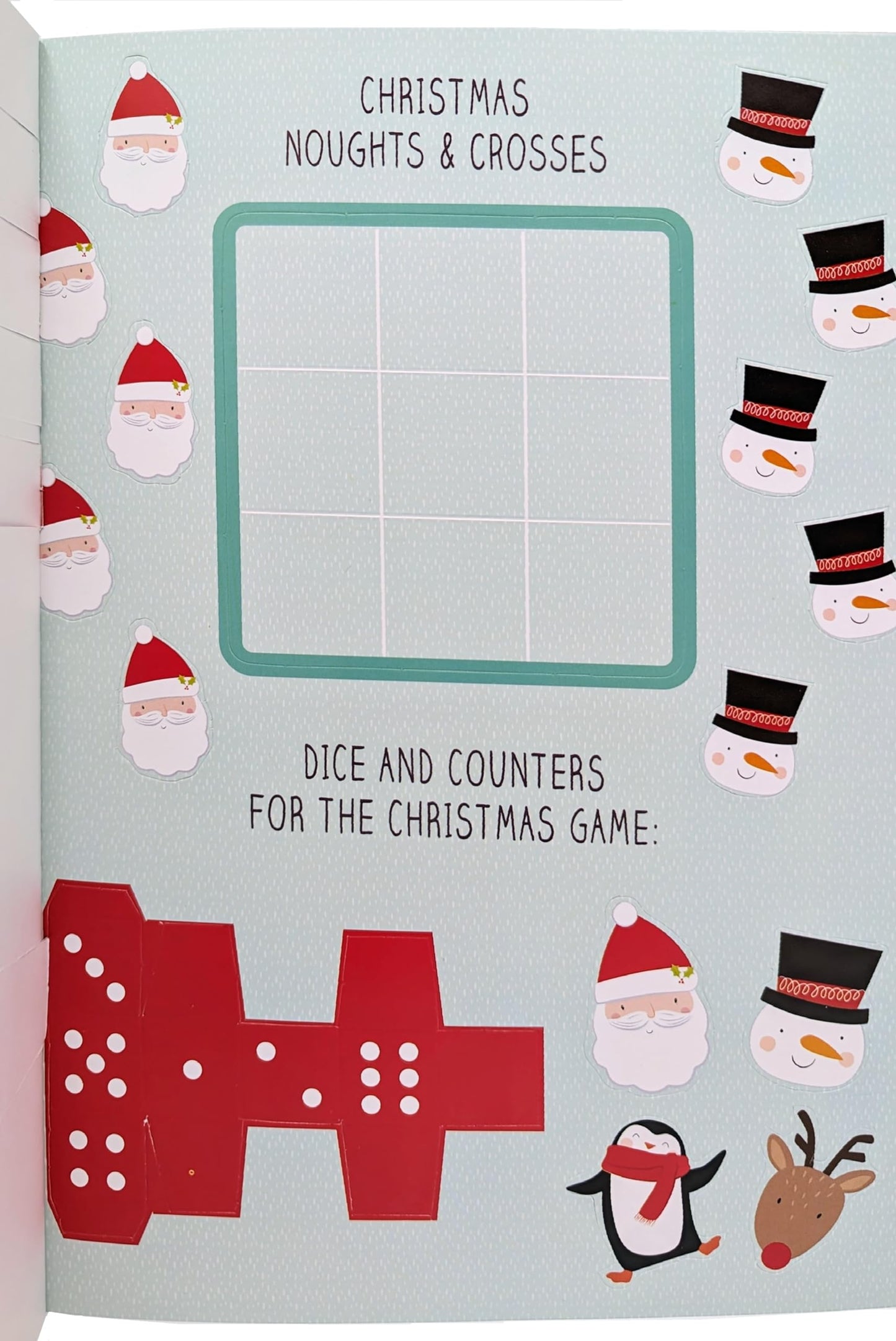 Christmas Activity Book for Kids – 20 Pages of Colouring, Puzzles, Stickers & Crafts (A4, Eco-Friendly)