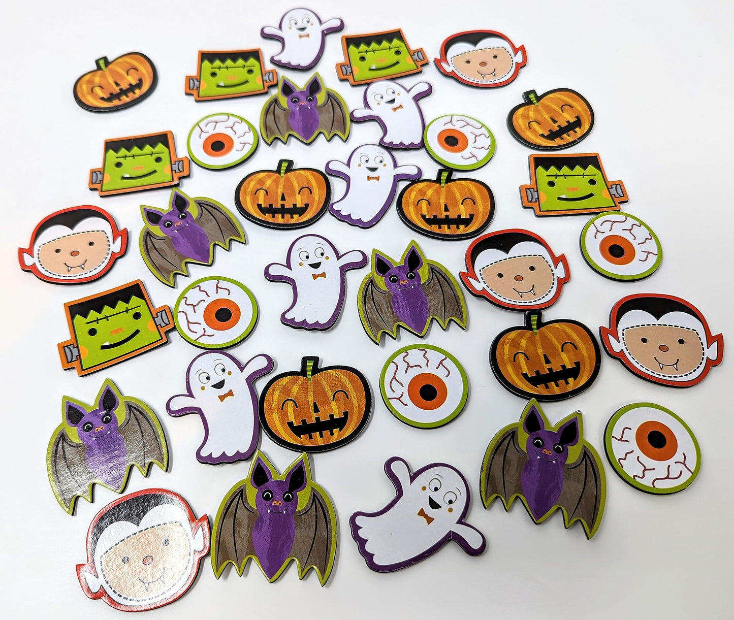 π Halloween Foam Stickers β 36 Pack β Kidsβ Peel & Stick Craft Set β Pumpkins, Ghosts, Bats, Monsters & More