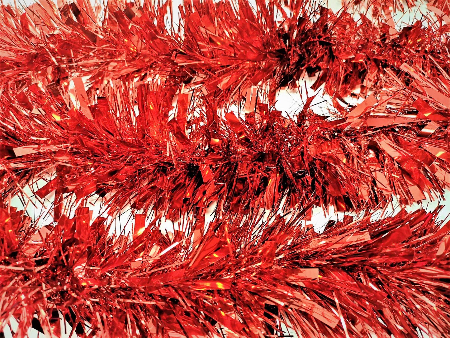 YLAB Luxury Red Tinsel, 12 Strands, 2 Meters each Strand