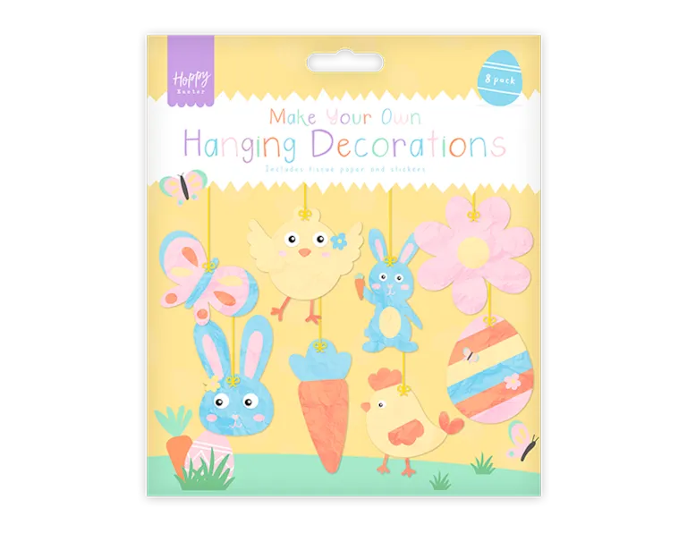 Easter Make Your Own Hanging Decorations (8 Pack) – DIY Easter Craft Kit