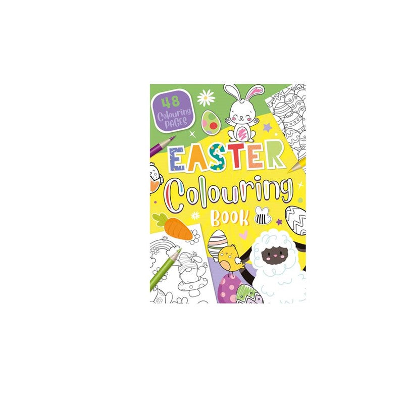 A4 Easter Colouring Book – 48 Colouring Pages – Easter Designs for Children