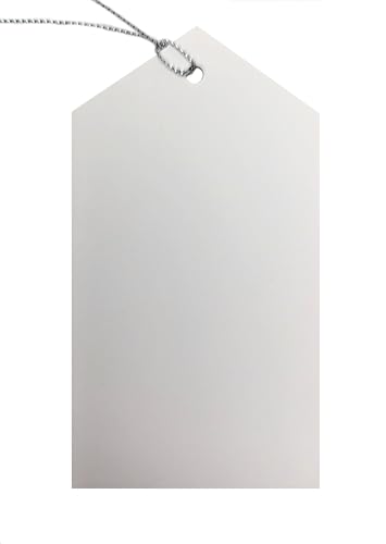 20 Kids’ Christmas Gift Tags – Santa, Elf, Penguin & Snowman Designs (11 × 6 cm) with Silver String
