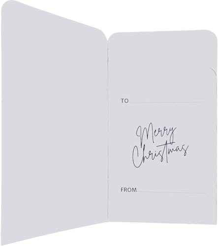 8 Luxury Christmas Money Wallets – Navy & Gold Foil Designs with White Envelopes (4 Designs, 2 Each)