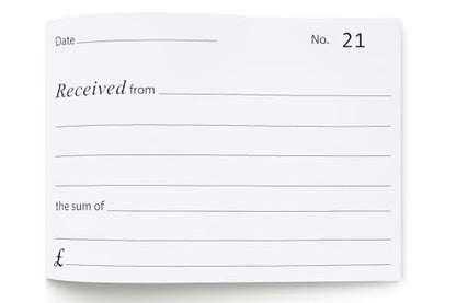 A6 Receipt Book with Carbon Copy Sheets – 80 Numbered Pages, 12.5 x 10.2cm, Perforated – Small Business Receipt Pad