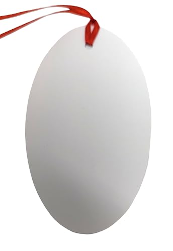 20 Red Luxury Oval Gift Tags – 10 Glitter & 10 Foil – 10.5 × 6 cm – Pre-Attached Red String – Premium Card – Eco-Friendly Packaging - You Love a Bargain