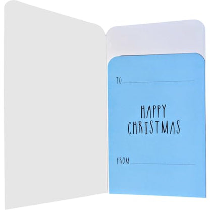 2-Pack – 8 Glittery Christmas Money Wallets for Kids with Red Envelopes – Santa, Snowman, Polar Bear & Festive Tree