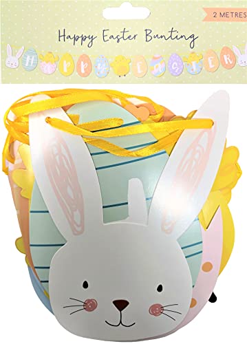 'Happy Easter' Premium Banner - Printed on Card, Pre-Threaded - 2 Meters