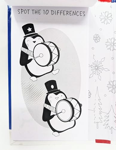 YLAB - Christmas Travel Set - 12 Coloured Pencils, 30 Colouring & 30 Activity Pages - You Love a Bargain