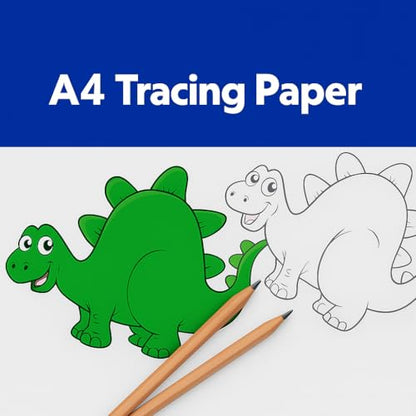 A4 Tracing Paper Pad - Drawing Copy Paper - 60 Sheets