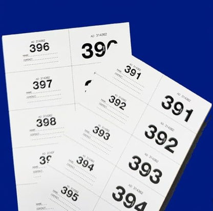🎟️ 7 Jumbo Raffle Ticket Books – 2,800 Numbered Tickets (1–400 per Book) – 7 Colours – Extra Large Cloakroom & Fundraising Tickets - You Love a Bargain