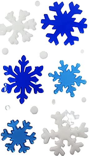 6 Sheet Christmas Gel Window Clings – Santa, Snowman, Penguin & Festive Icons – Reusable Decoration Stickers – 25 × 14 cm Sheets