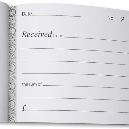 A6 Receipt Book NCR – 1-80 Numbered Pages | No Carbon Required | Compact Half Size 128x100mm | Perforated | Duplicate Copies | Small Business, Self-Employed, Freelancers