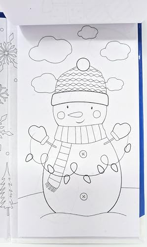 YLAB - Christmas Travel Set - 12 Coloured Pencils, 30 Colouring & 30 Activity Pages - You Love a Bargain