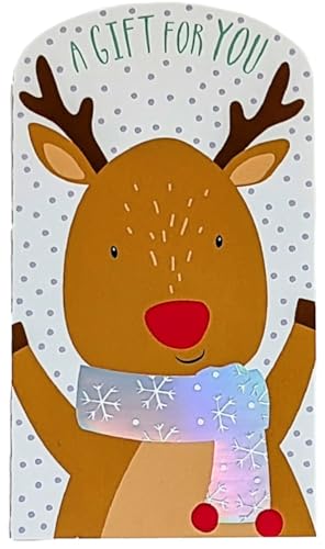 8 Christmas Money Wallets with Envelopes – Festive Gift Card Holders – Assorted Designs – 16 x 9cm – Christmas Cash Wallets with Matching White Envelopes – Ideal for Vouchers, Gift Cards & Notes